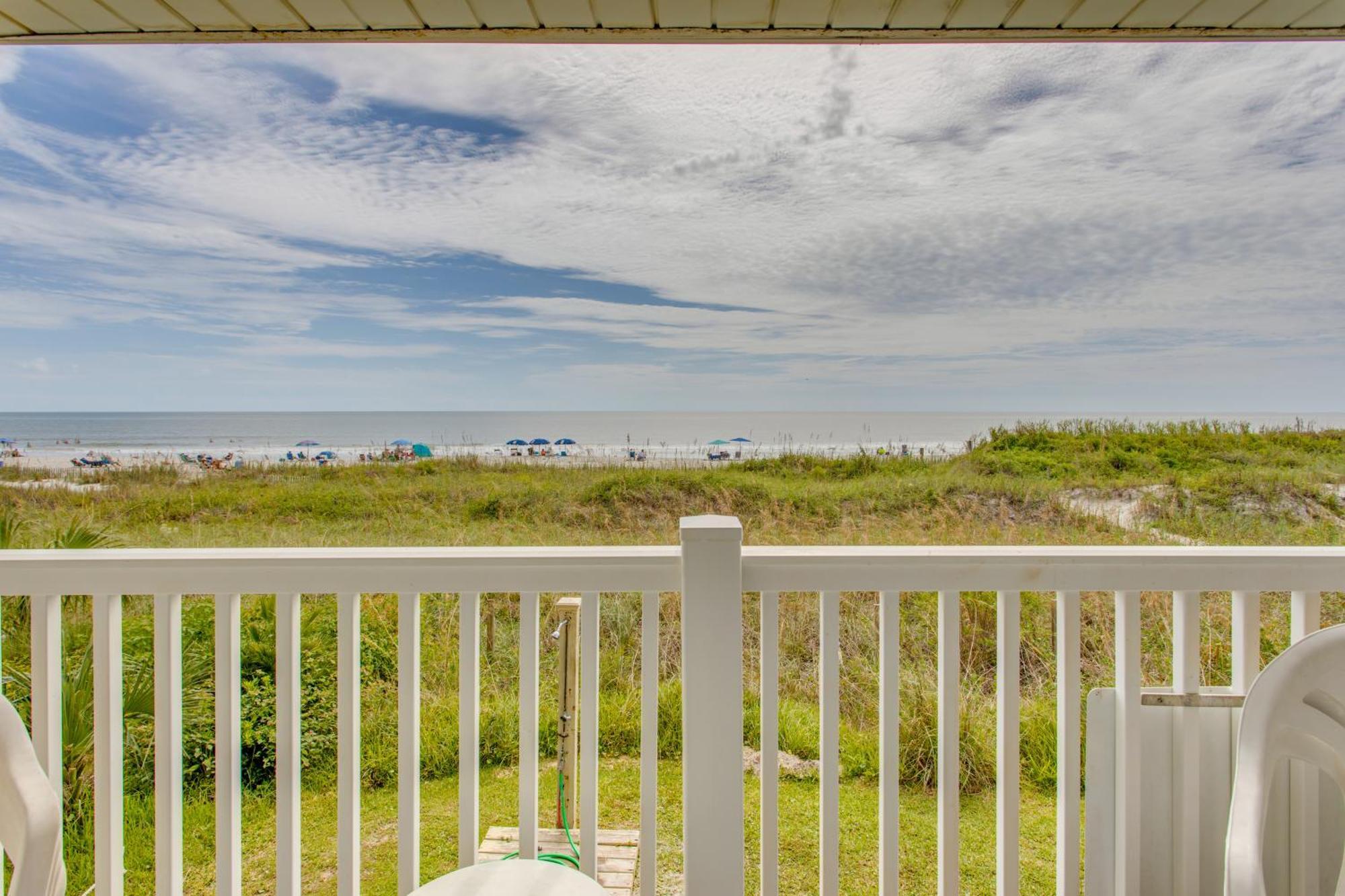 Sunny Windy Hill Beachfront Condo With Private Patio Myrtle Beach Zewnętrze zdjęcie